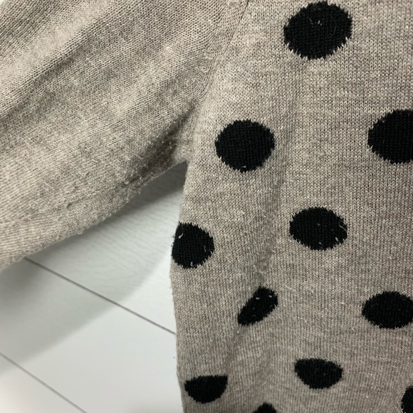 LOFT Medium Gray & Black Sweater - Picture 4 of 5